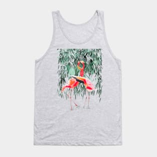 Flamingos couple Tank Top